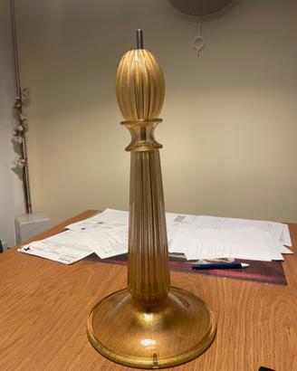 Lampada da tavolo abat jour murano Barovier e Toso