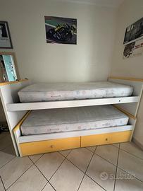 Letto contenitore salva spazio
