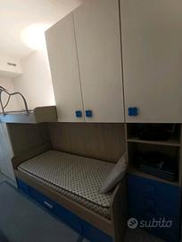 Cameretta bambini  con 3 letti 