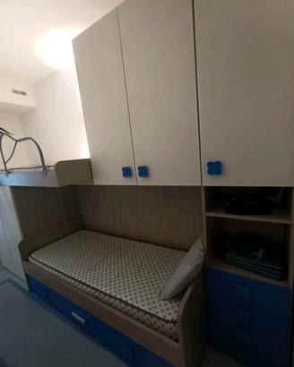 Cameretta bambini  con 3 letti 