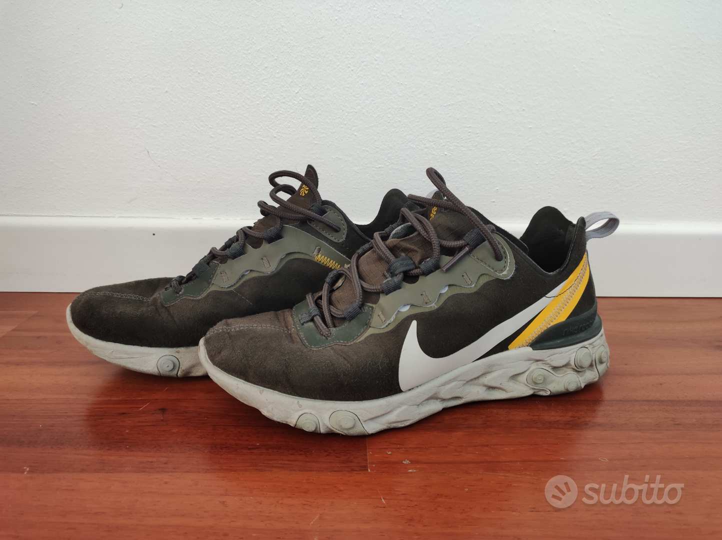 Nike react element 270 flyknit uomo giallo online