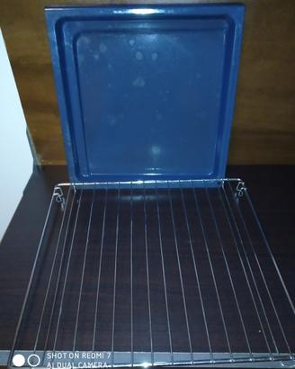 Teglia forno leccarda smaltata e griglia