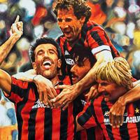 Milan 1988 Baresi Virdis Gullit Poster San Siro