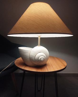 Lampada Vintage Conchiglia in Ceramica – Anni 70/8