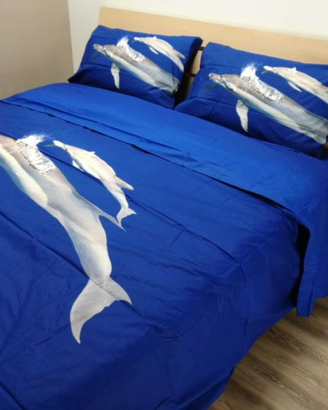 Completo copripiumino matr. Dolphins Bassetti