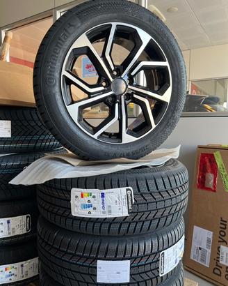 Gomme invernali nuove Continental con cerchi in le