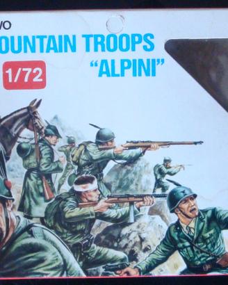 SET SOLDATINI ESCI 2°GM "ALPINI" SCALA 1/72