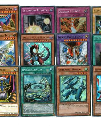 Lotto 12 Carte Yu-Gi-Oh mago nero + Varie Edizioni