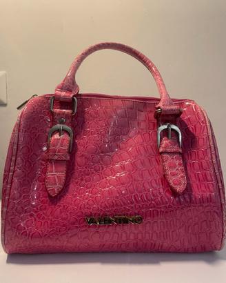 Bauletto VALENTINO Rosa Coccodrillo + Dust Bag