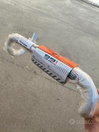 manubrio ciclismo alluminio 31,8 bianco