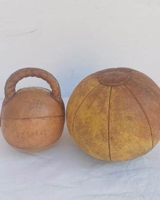 attrezzi vintage palestra anni 50 cuoio pesi