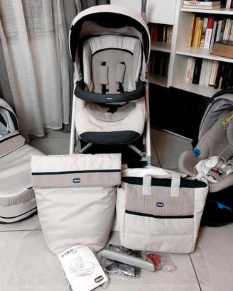 Trio CHICCO LOVE UP + BEBECARE COME NUOVO