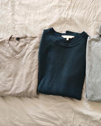 lotto di maglioni da uomo taglia L