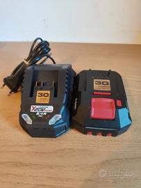 batteria e carica batteria originale Parkside 