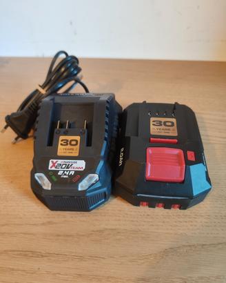 batteria e carica batteria originale Parkside 