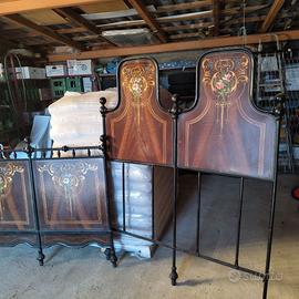 letto ferro battuto antico