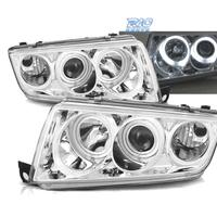 FARI SKODA FABIA 99-07 ANGEL EYES FONDO CROMATO