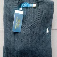 Pullover scollo a V,  Ralph Lauren,  taglia L