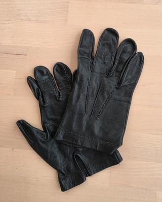 Guanti in vera pelle neri