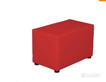 Tavolino rosso rivestitoo