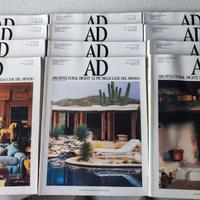 n.12 riviste di arredamento AD 1986