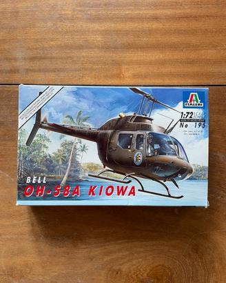 Italeri 195 Bell OH-58A Kiowa 1:72 Model Kit Rare