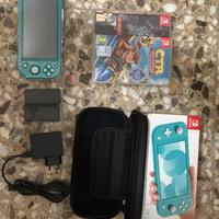 Nintendo switch lite + accessori e giochi vari
