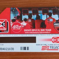 Scheda telefonica Telecom Ducati GP 4