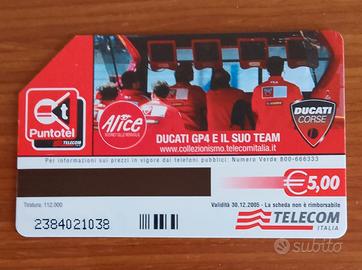 Scheda telefonica Telecom Ducati GP 4