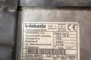 Webasto thermo top E-D