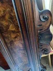 Struttura letto matrimoniale in legno