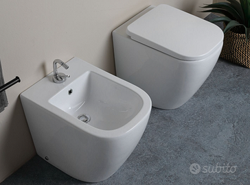 Coppia sanitari a terra BLOCCO