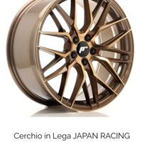 cerchi in lega japan racing e gomme termiche 