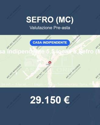 Immobile in asta di 94 m² con box auto a Sefro