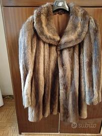 giaccone di pelliccia castoro