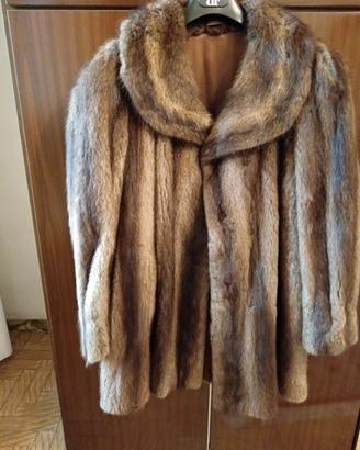 giaccone di pelliccia castoro