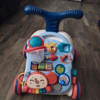 Carrello primi passi + mutanda primi passi Foppa p