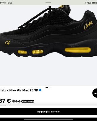 Nike Air Max 95 Corteiz Honey Black nuove