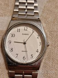 Orologio Casio Uomo Argento Bianco