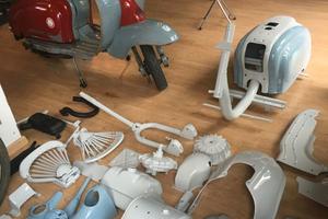 LAMBRETTA 125 B. RESTAURATA NUOVA. 1949