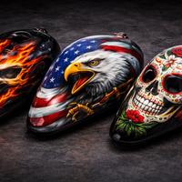Aerografie harley davidson -serbatoi e moto custom