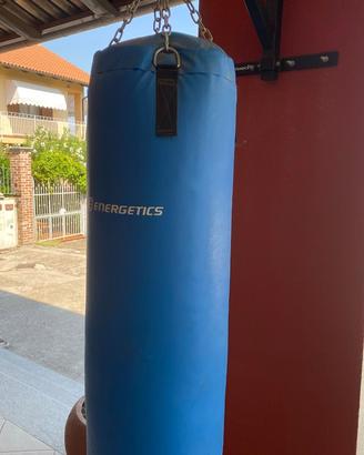 Sacco da boxe Energetics con supporto da parete