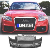 PARAURTI ANTERIORE AUDI A4 04-07 LOOK RS4 GRIGLIA 