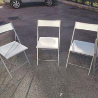 Sedie in plastica pieghevoli