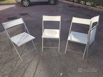 Sedie in plastica pieghevoli