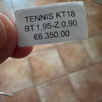 Tennis oro bianco diamanti e zaffiri