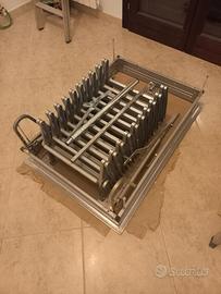 Scala retrattile in acciaio x soffitto foro 70x100