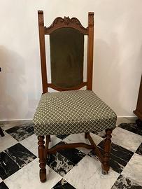 Tavolo noce massello + 6 sedie