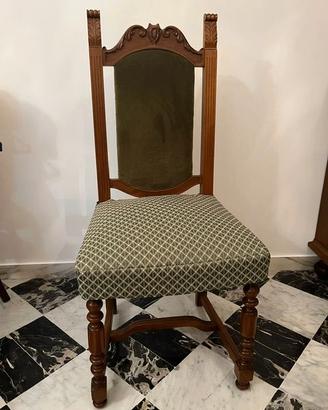 Tavolo noce massello + 6 sedie