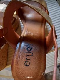 Zeppe donna color oro n.39